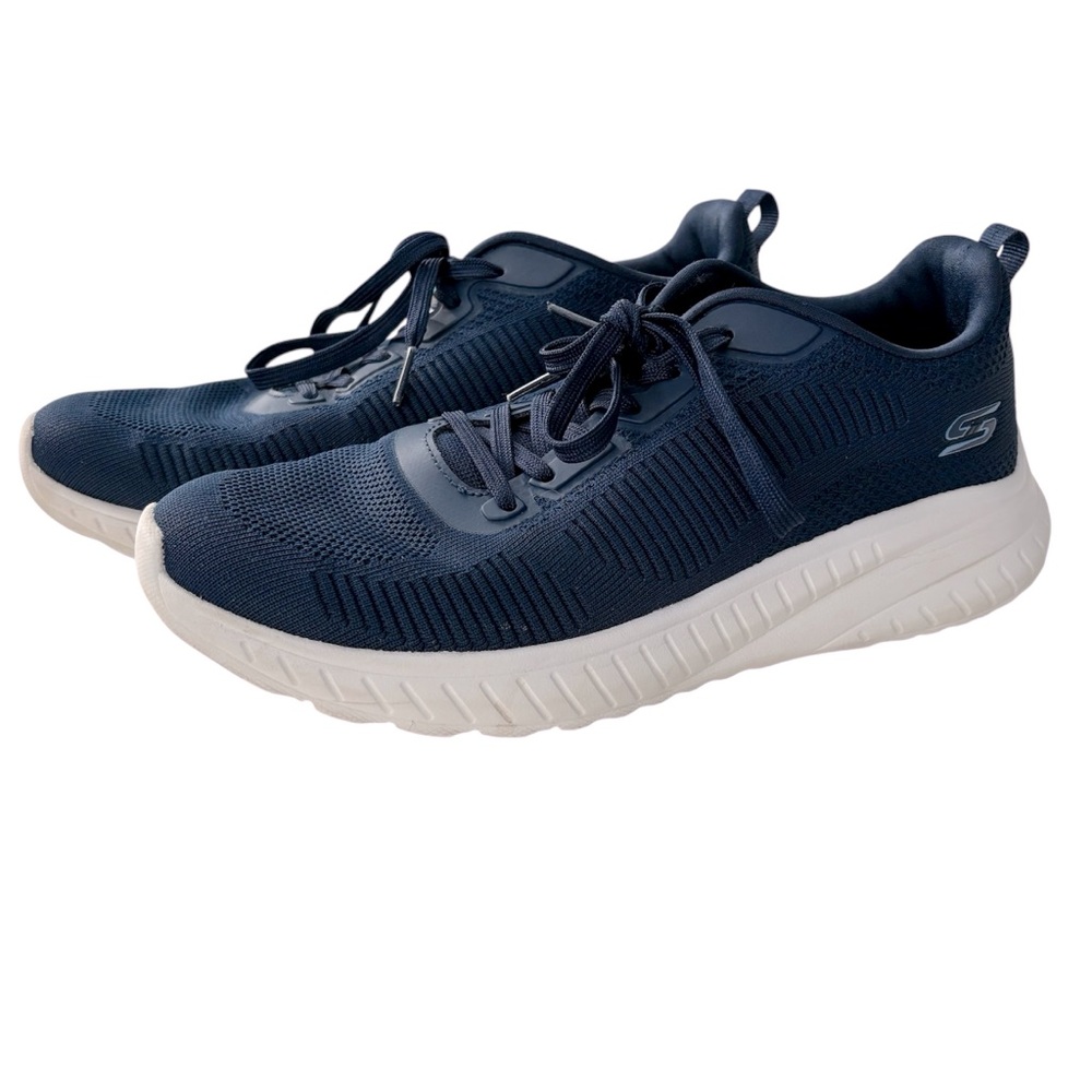 Skechers Bobs Sport Squad Chaos Face Off Lace Up Navy Athletic Style Comfort